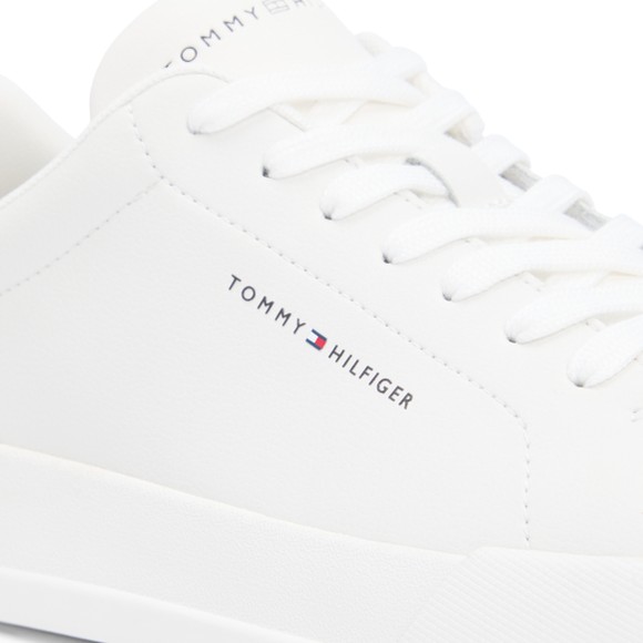 Tommy Hilfiger Mens Off-White Court LTH Detail Essential Trainer main image