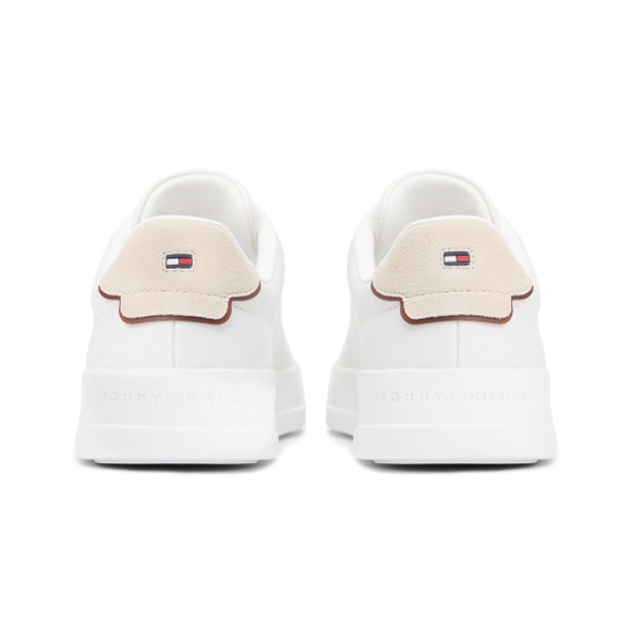 Tommy Hilfiger Mens Off-White Court LTH Detail Essential Trainer main image