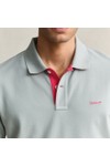 Gant Mens Green Contrast Pique Polo Shirt