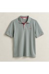 Gant Mens Green Contrast Pique Polo Shirt