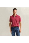 Gant Mens Red Contrast Pique Polo Shirt