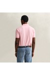Gant Mens Pink Contrast Pique Polo Shirt