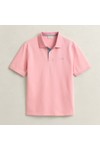 Gant Mens Pink Contrast Pique Polo Shirt