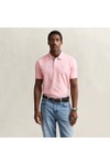 Gant Mens Pink Contrast Pique Polo Shirt