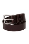 Hackett Mens Brown Tack Stitch H Keeper Belt