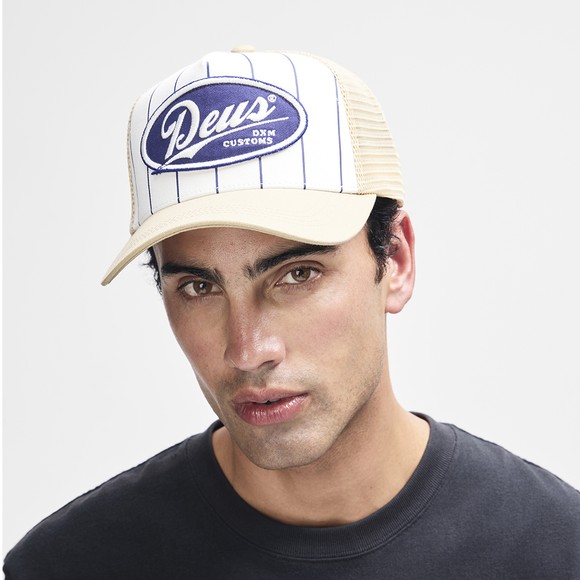 Deus Ex Machina Mens Beige Forecourt Trucker Cap #2