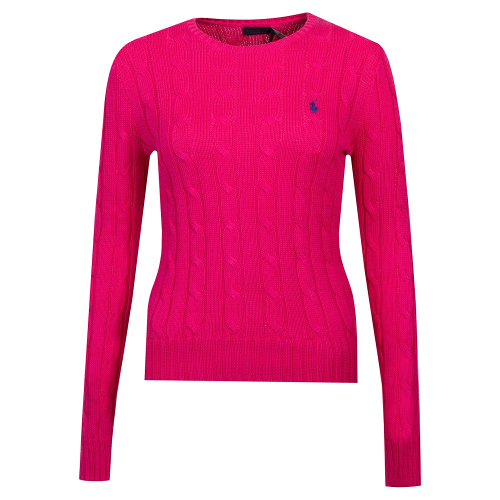 Polo Ralph Lauren Julianna Cotton Cable Crew Jumper, view 1