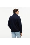 Tommy Hilfiger Mens Blue Essential New Terry 1/4 Zip Sweatshirt