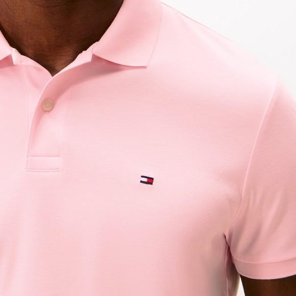 Tommy Hilfiger Mens Pink Liquid Cotton Polo Shirt main image