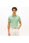 Tommy Hilfiger Mens Green Liquid Cotton Polo Shirt
