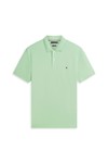 Tommy Hilfiger Mens Green Liquid Cotton Polo Shirt