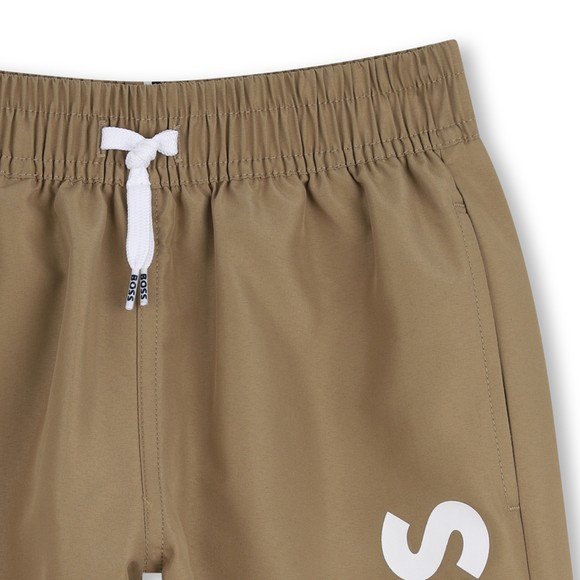 BOSS Boys Beige J53171 Swim Shorts #3