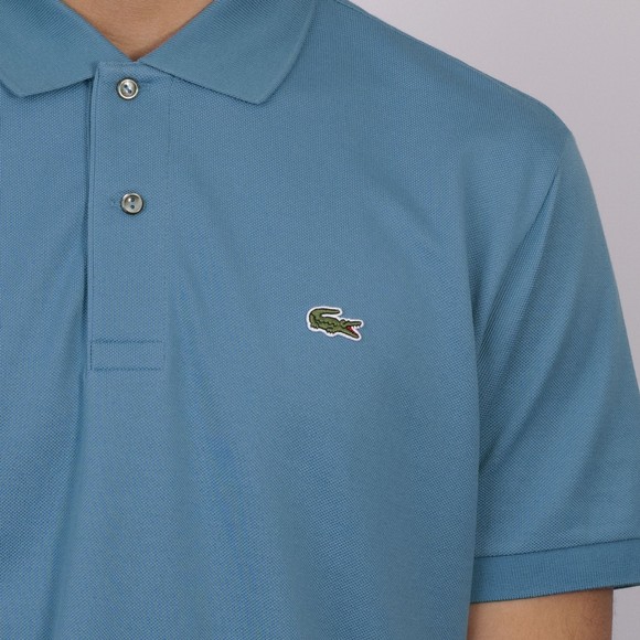 Lacoste Mens Blue L1212 Plain Polo Shirt #3