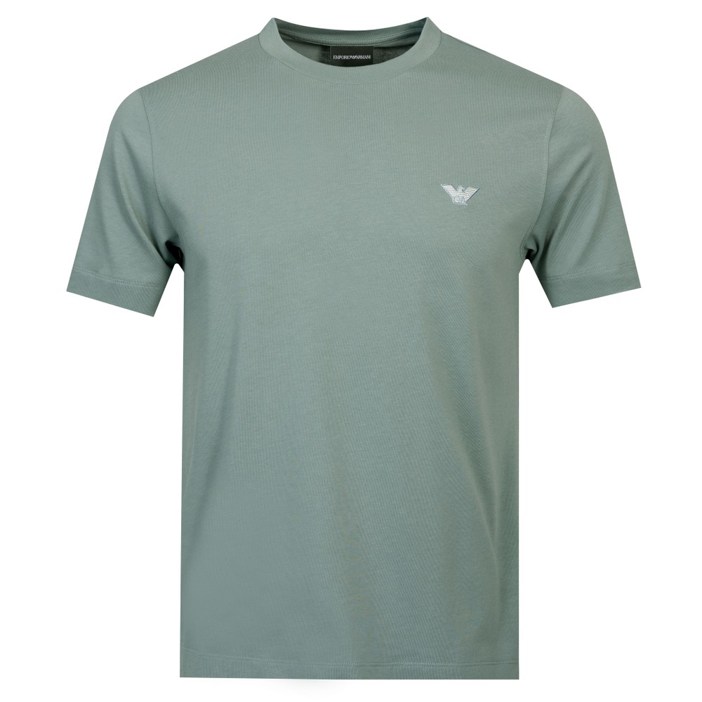 Embroidered Eagle Crew T Shirt