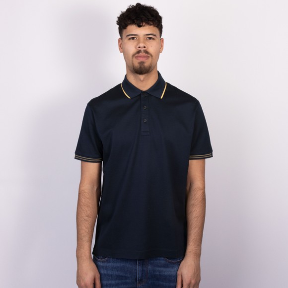 Paul & Shark Mens Blue Gold Tipped Polo Shirt #3