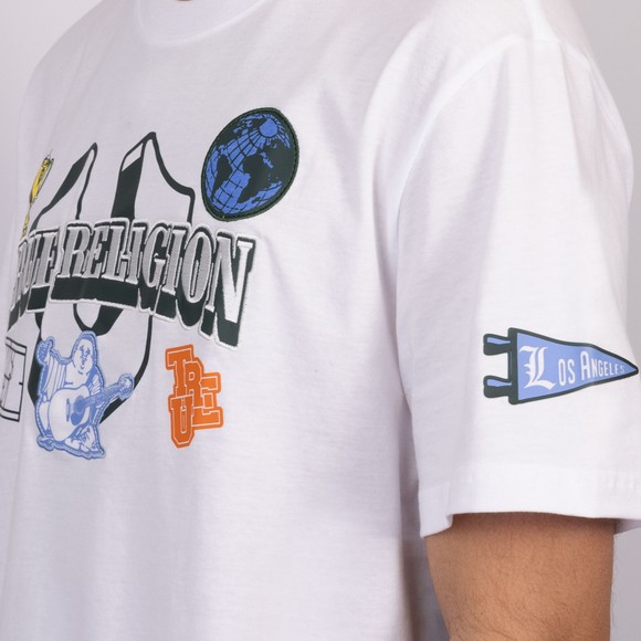 True Religion Mens White Champ T-Shirt #3