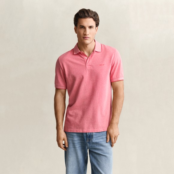 Gant Mens Red Two Tone Polo Shirt main image