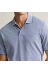 Gant Mens Blue Two Tone Polo Shirt
