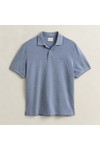 Gant Mens Blue Two Tone Polo Shirt