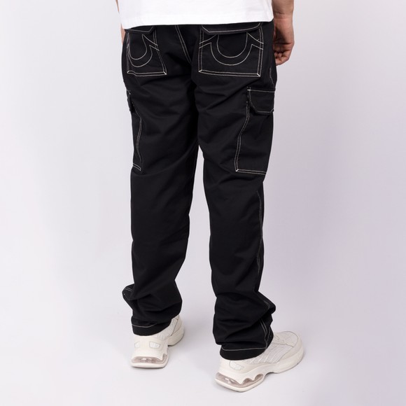 True Religion Mens Black Cargo Pants #3