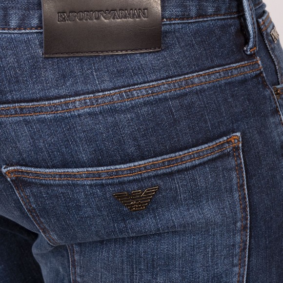 Emporio Armani Mens Blue J06 Slim Jean #4