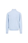 Fynch Hatton Mens Blue Troyer Quarter Zip Jumper