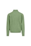 Fynch Hatton Mens Green Troyer Quarter Zip Jumper