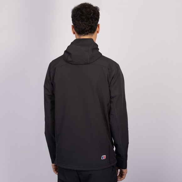 berghaus Mens Black Greenbank Hooded Jacket #4