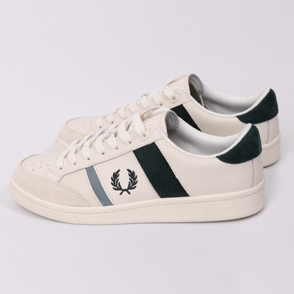 Fred Perry Mens Beige B725 Leather Trainer #3