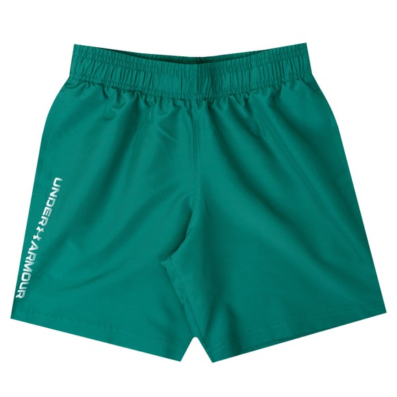 Under Armour Boys Green UA Tech Woven Wordmark Shorts