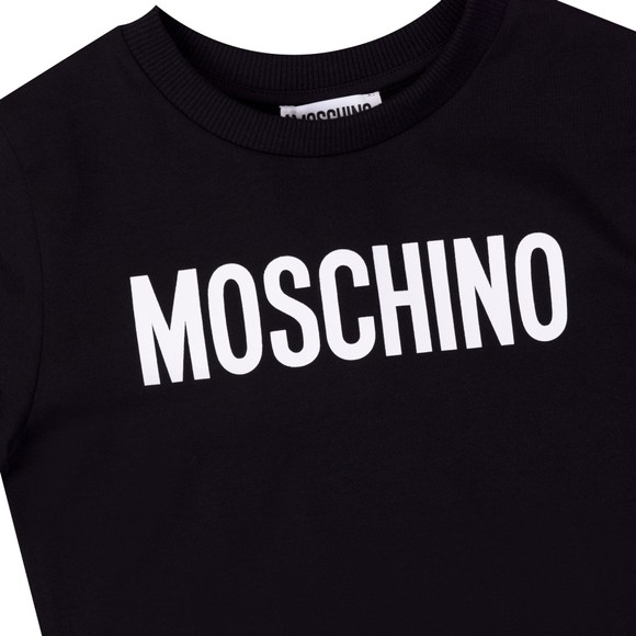 Moschino Boys Black Script Logo T Shirt #2