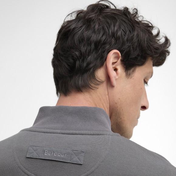Barbour Lifestyle Mens Grey Galloway Half Zip Sweatshirt #3