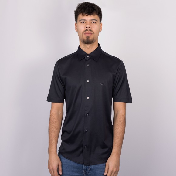 Emporio Armani Mens Blue Short Sleeve Jersey Shirt #3