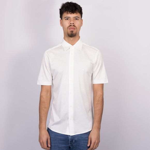 Emporio Armani Mens Off-White Short Sleeve Jersey Shirt #3