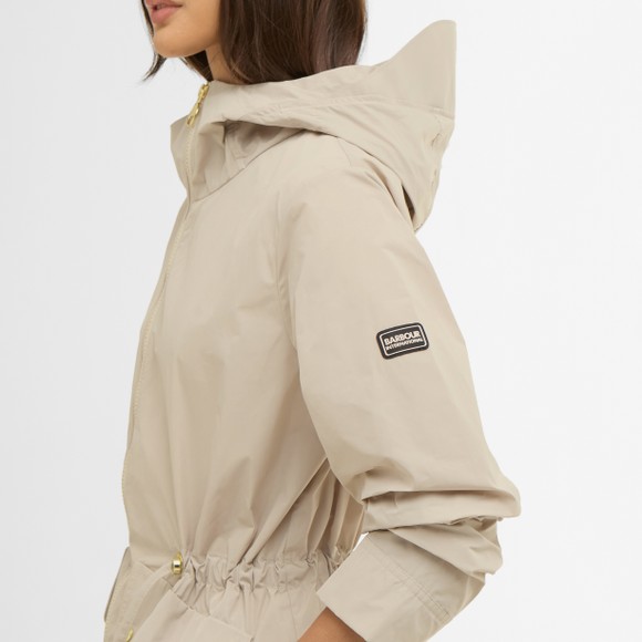 Barbour International Womens Grey Piper Showerproof Jacket #4