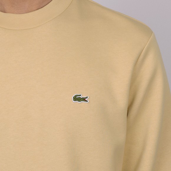 Lacoste Mens Beige Crew Neck Sweatshirt #3