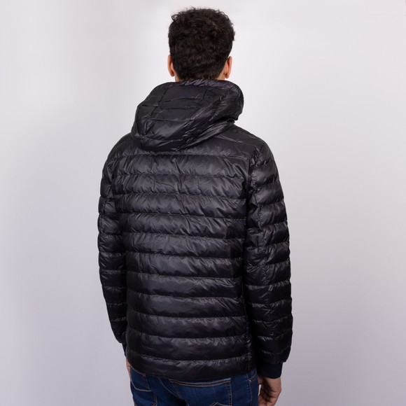 Moose Knuckles Mens Blue Cloud Walker Air Down Hooded Jacket #4