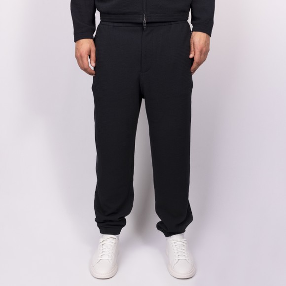 Emporio Armani Mens Blue Textured Travel Jogger #3