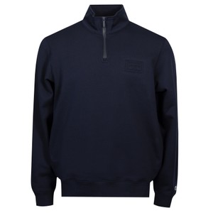 Embossed Logo Quarter Zip Sweatshirt