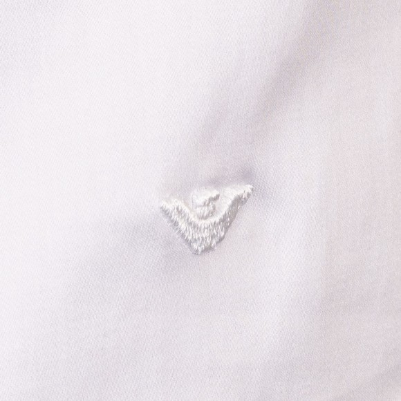 Emporio Armani Mens White Regular Fit Poplin Shirt #3