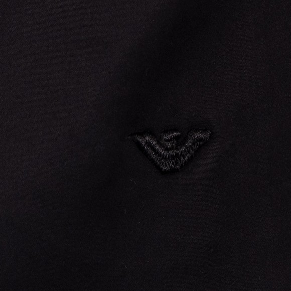 Emporio Armani Mens Black Regular Fit Poplin Shirt #3