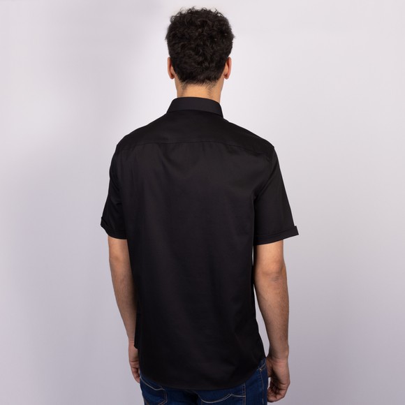 Emporio Armani Mens Black Regular Fit Poplin Shirt #4