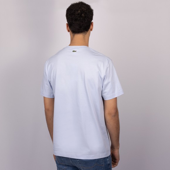 Lacoste Mens Blue Embossed Logo T-Shirt #4