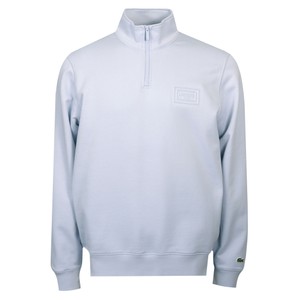 Embossed Logo Quarter Zip Sweatshirt