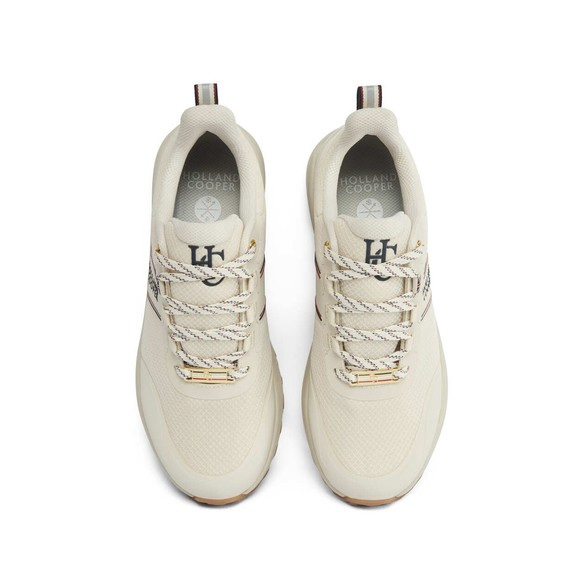 Holland Cooper Womens Beige Burghley Waterproof Trainer #3