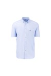 Fynch Hatton Mens Blue Short Sleeve Supersoft Oxford Shirt