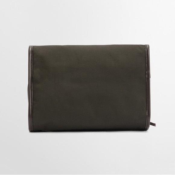 Barbour Lifestyle Mens Green Wax Hanging Washbag #3