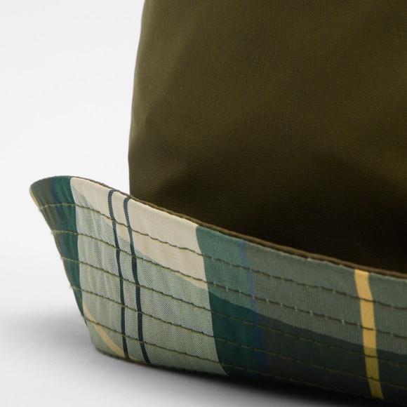 Barbour Lifestyle Mens Green Hutton Reversible Bucket Hat #3