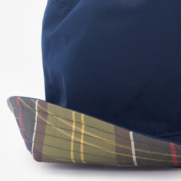 Barbour Lifestyle Mens Blue Hutton Reversible Bucket Hat #3