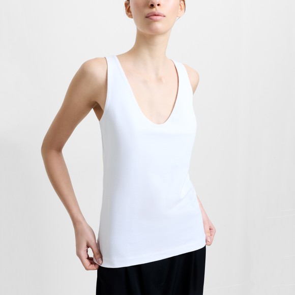 French Connection Womens Beige Organic Cotton Stretch T Shirt #3